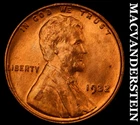 1932 Lincoln Wheat Cent - Red  Choice Gem Brilliant Unc++++  Lustrous  #i6782