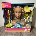 VTG Mattel Cali Girl Hawaiian Styling Head w 17+ Hair Accessories  2005 READ