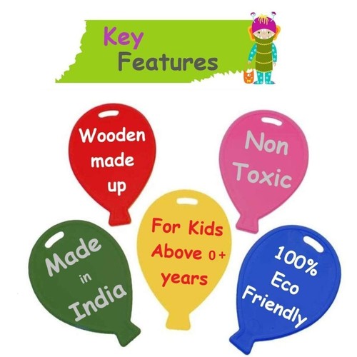 Channapatna Toys Non Toxic Wooden Rattles for Baby/Infants - Set of 3 pcs Gift - Picture 3 of 10