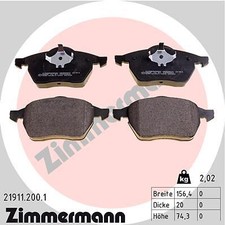 Image of ZIMMERMANN 21911.200.1 Brake Pad Set, disc brake for AUDI,SEAT,SKODA,VW
