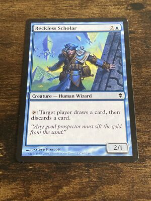 Reckless Scholar 60/249 Zendikar Magic The Gathering MTG D166*