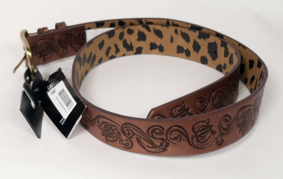 Cinturón Style & Co Damas Bronce/Marrón Repujado Hebilla Tono Dorado Talla M Precio de venta sugerido por el fabricante $34 Foto 3 de 3