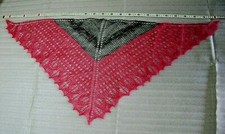 Dreieckstuch handgestrickt Lana Grossa Silkhair Mohair Stola Lacetuch NEU Tuch 