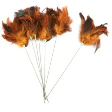 Pack of 8 Mixed Golden Yellow Feather Top 14" Accenting Sprays