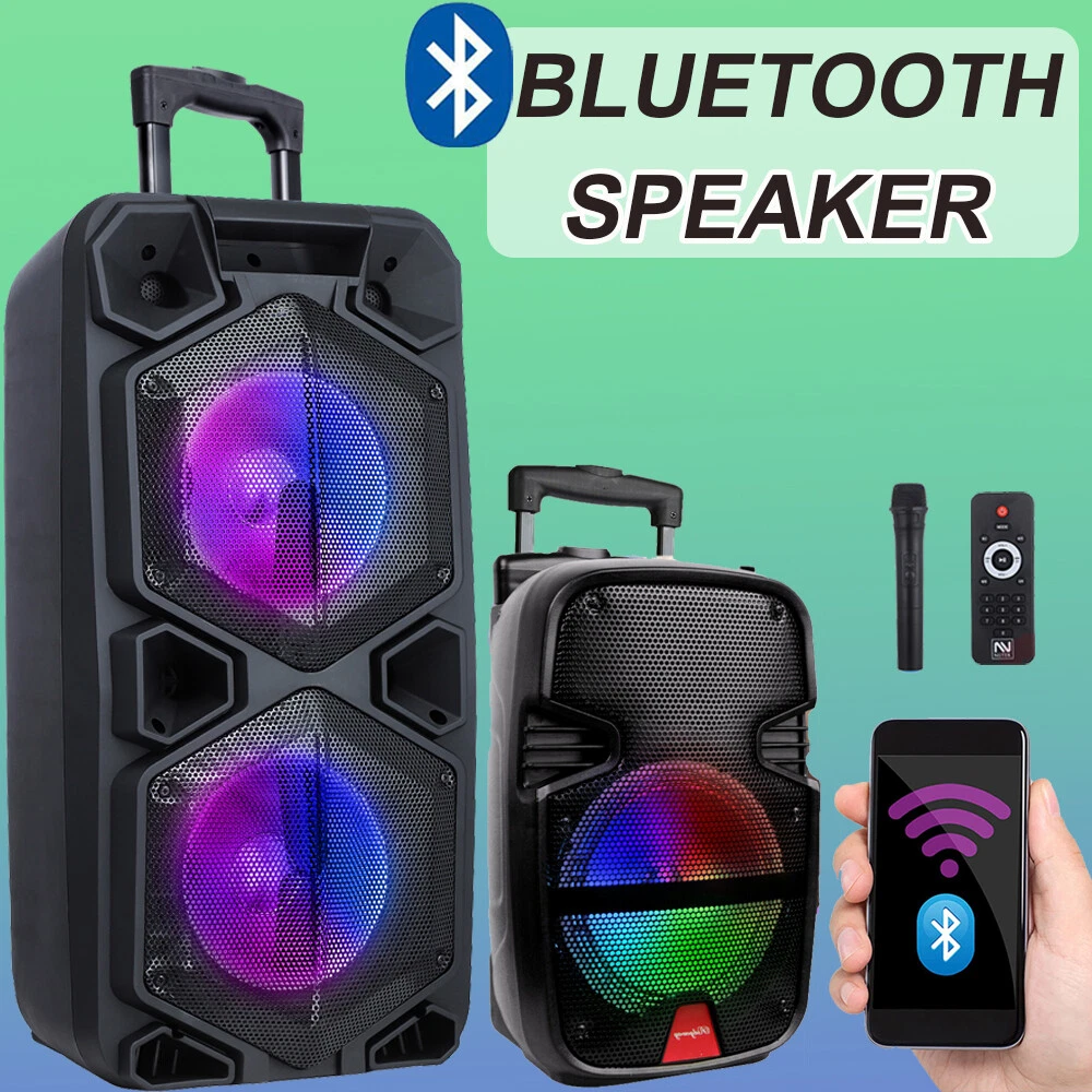 9000W Portable Bluetooth Speaker Sub Woofer Heavy Bass Sound