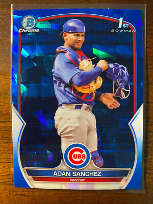 2023 Bowman Chrome Sapphire Adan Sanchez #BCP-219 1st Prospect Chicago Cubs