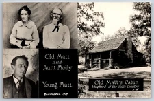 RPPC~MO~Old Matt & Aunt Molly & Cabin Shepherd Of The Hills~Real Photo Postcard