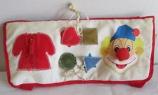 1980s Lillian Vernon Cotton Baby Hook Loop  Stroller/Crib Activity 13x6" #61774