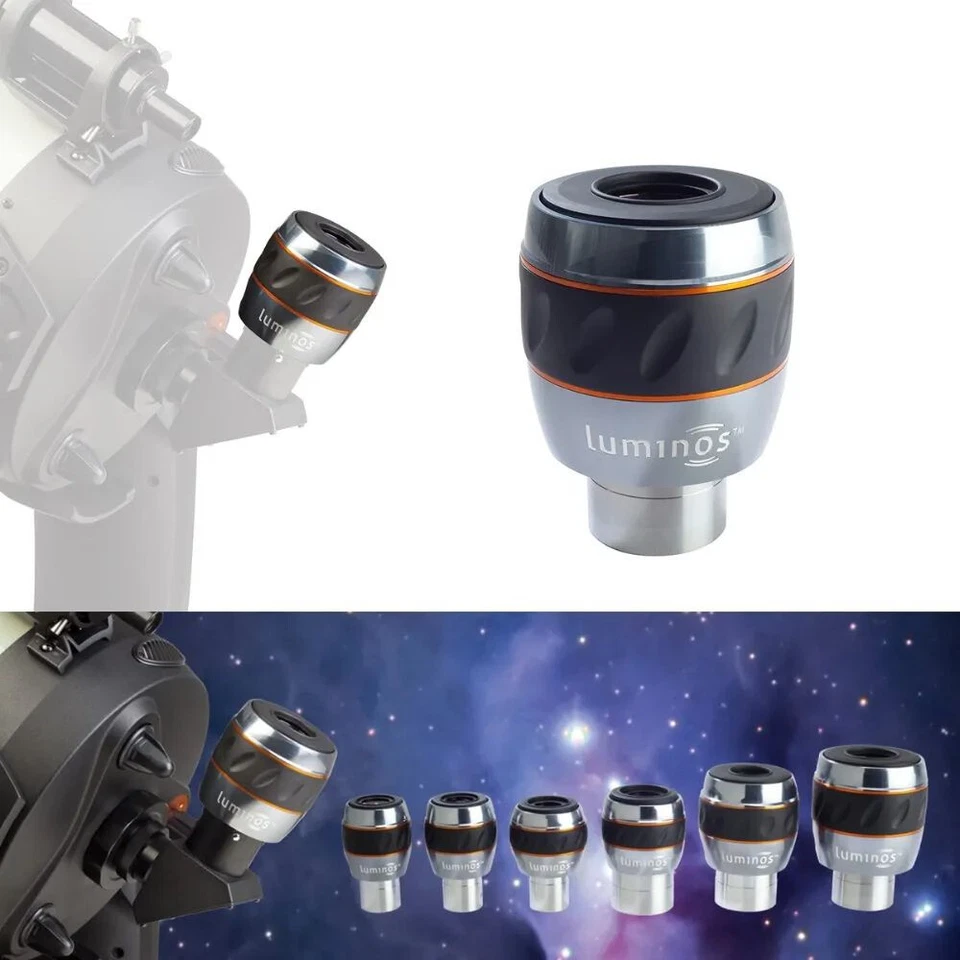 Ocular Telescopio Celestron Luminos 82° 1.25'' 7mm/10mm/15mm 2'' 19mm/23mm/31mm Foto 4 de 4