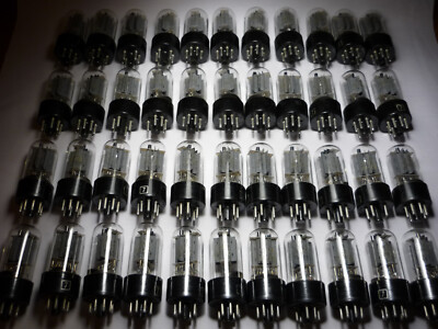 44pcs. 6N7S / 6Н7С ~ 6N7G Double triode NEW. TESTED. Новосибирск. 07-1970