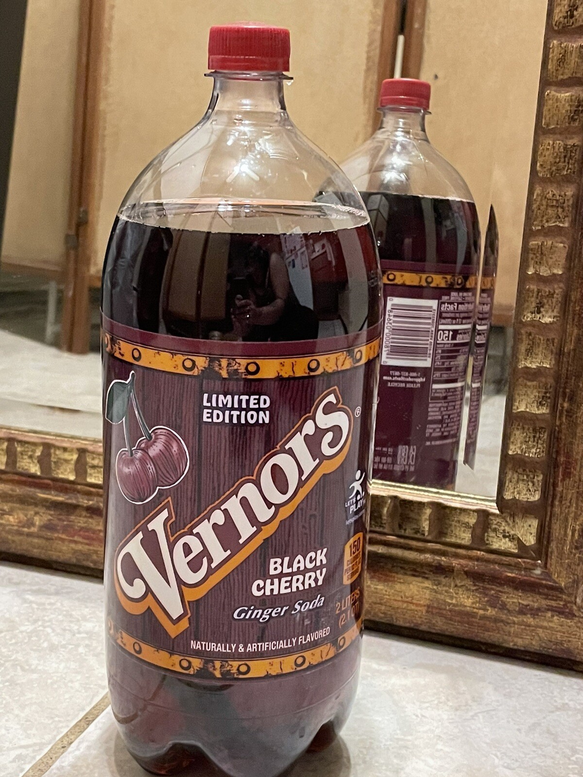 RARE Vernors BLACK CHERRY Ginger Ale 2 Liter Bottle eBay