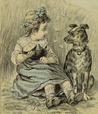 Dr. Morse's Indian Root Pills J. N Ross Frederick CO. VA. Girl With Dog P58