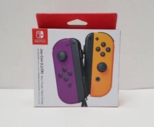 Nintendo Switch Joy-Con Controller Neon Purple Neon Orange New Sealed