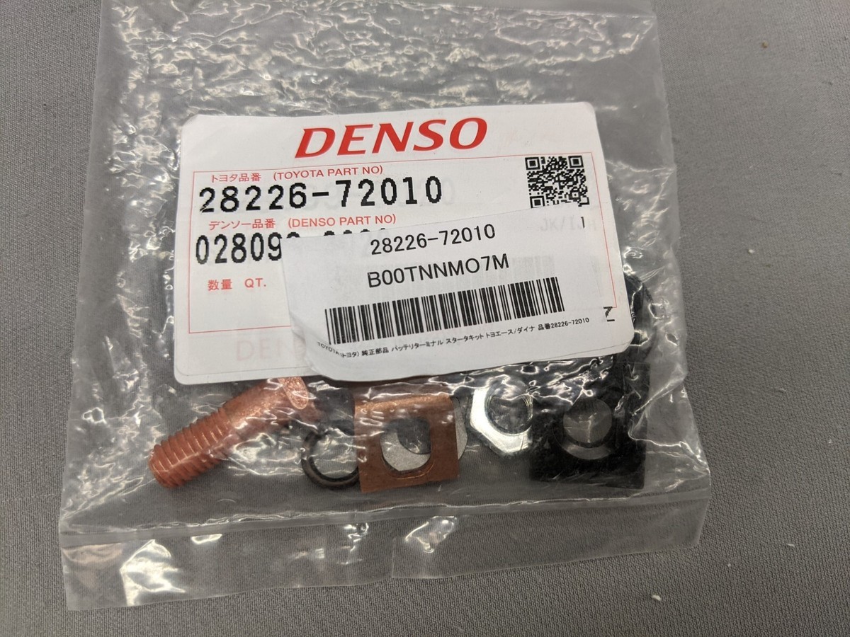 28226-72010 Toyota OEM Genuine STARTER KIT, BATTERY TERMINAL, New