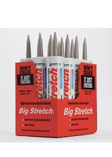 Sashco Caulk Big Stretch 12-Pack 10.5-oz Slate Gray Paintable Latex