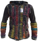 Funky Jacket Psychedelic Gothic Cotton Light Embroidery Men's Elf Pointed Hoodie