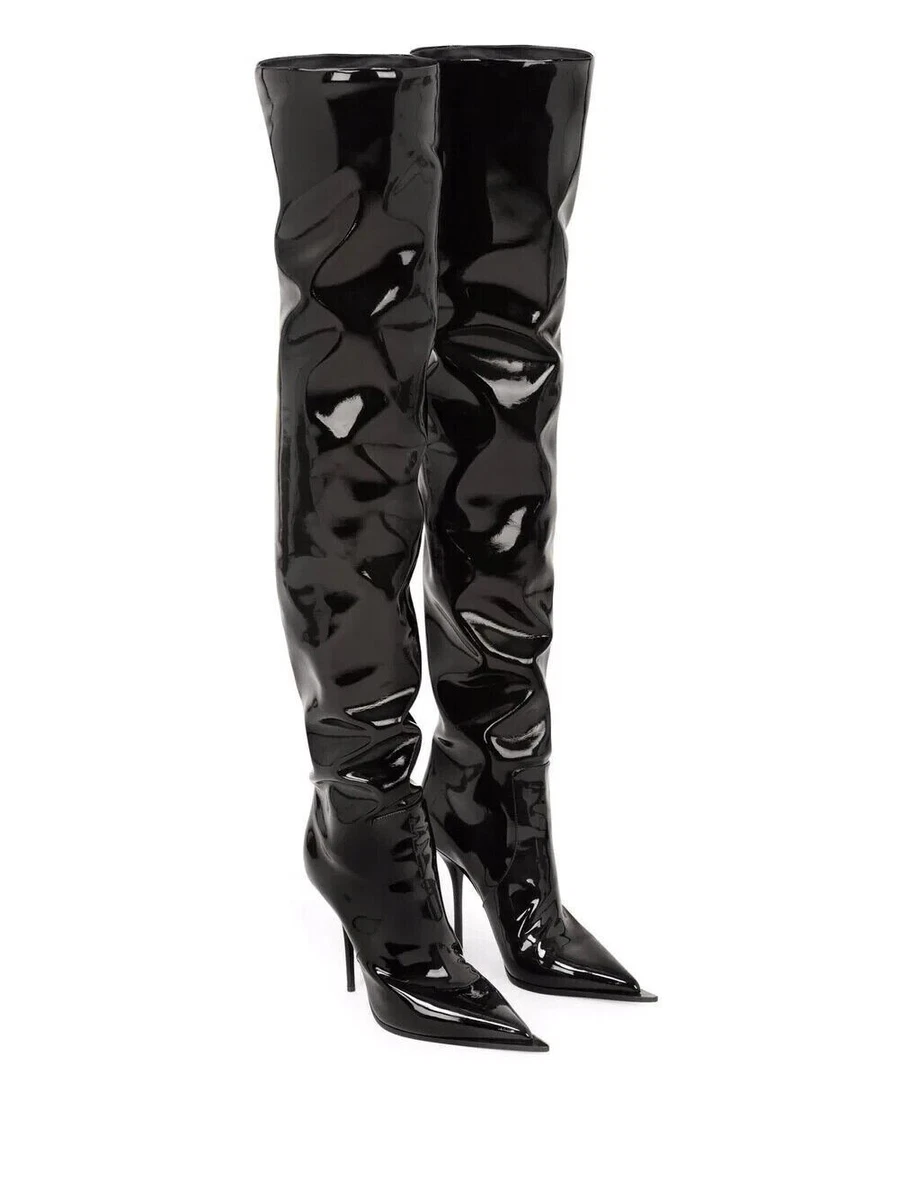 Dolce and gabbana thigh high boots hotsell