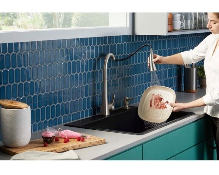 New Kohler Maxton Touchless Pulldown Kitchen Faucet Vibrant Stainless