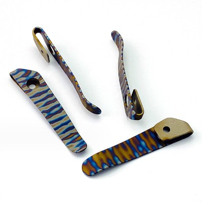 Titanium Alloy CNC Pocket Clip For STRIDER SNG/SMF Folding Knife Back Clip New