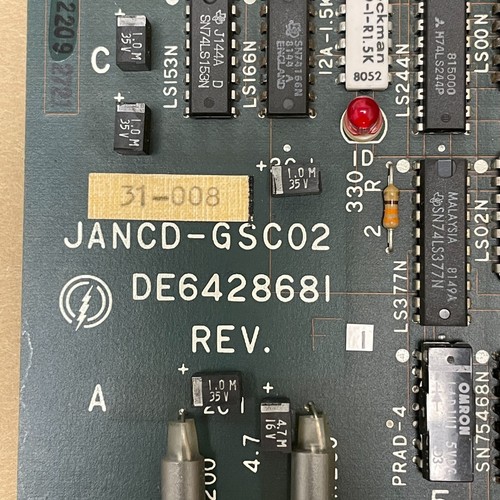 PLACA DE CIRCUITO YASKAWA JANCD-GSC02 REV. F., DE6428681, DE MORI SEIKI SL-2 - Imagen 7 de 7