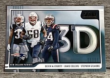 Devin McCourty Jamie Collins S. Gilmore 2020 Score 3D Patriots #3D-SJD  *K123*