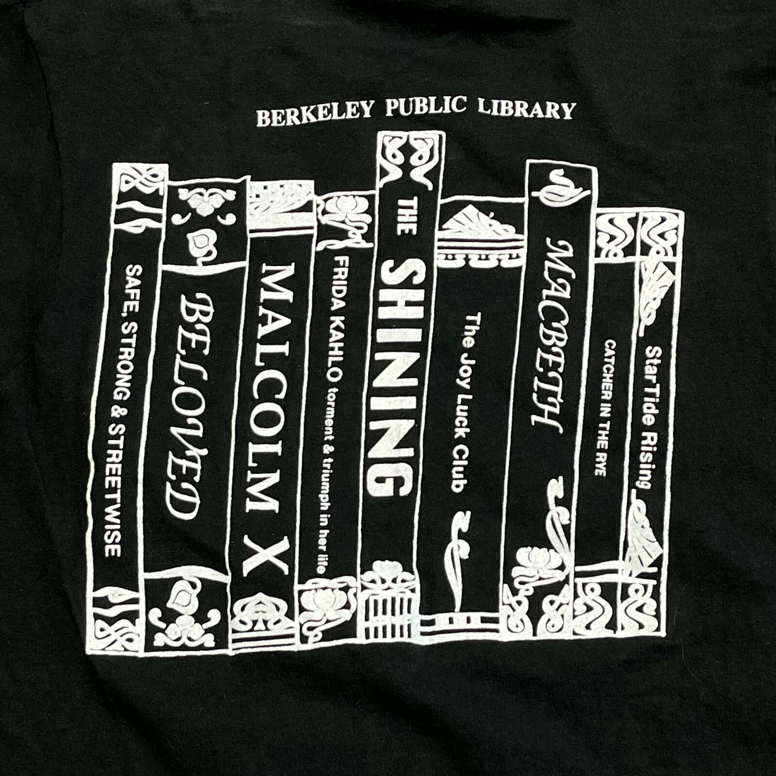 Berkeley Public Library T Shirt Men Xs Adult Black Books Vintage 90s Usa Read Ebay