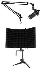Audio Technica AT2050 Studio Condenser Recording Microphone Mic Boom Shield