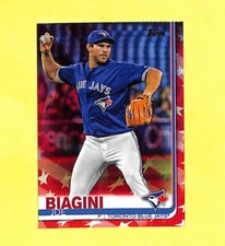 2019 Topps Update US292 Joe Biagini 19/76 Independence Day Card Blue Jays 