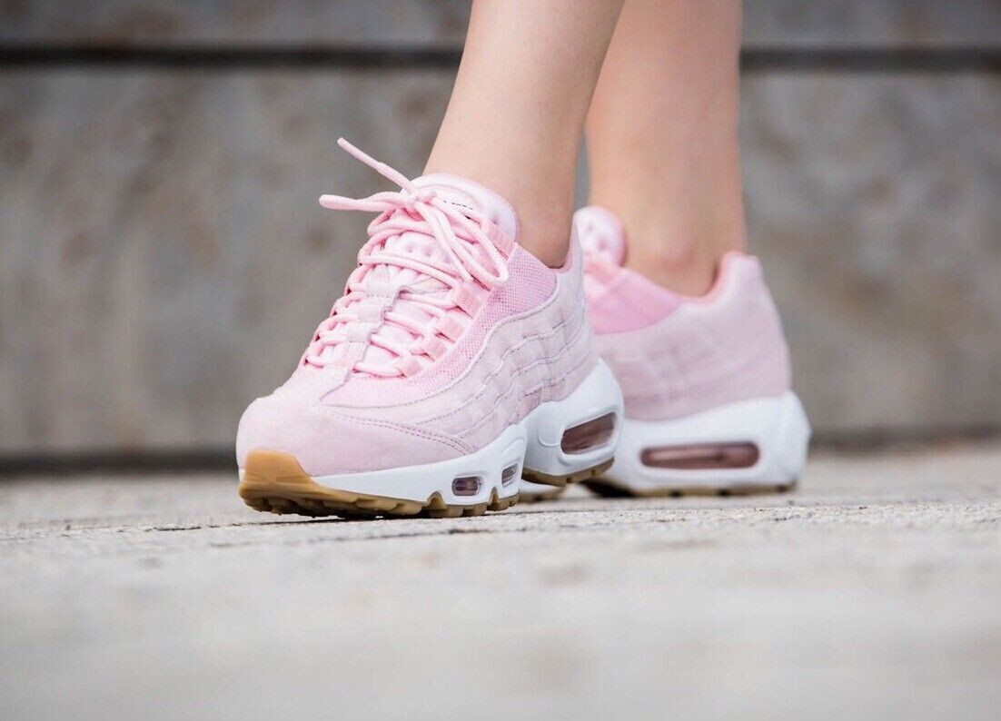 【W24cm】Nike Women's AIRMAX95 Pink Foam Buty damskie Nike Wmns Air Max 95 Premium Pink Oxford/ Pink