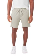 Members Mark Luxe Mens 2XL Athletic Gym Shorts Lgt Gray 9" Pockets Tech Zip NWT