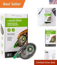 Instant Correction Tape - 10-Pack MONO White Tape with No Mess & No Wait