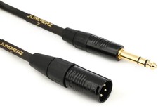 JUMPERZ JGTRSXM-2 Gold TRS-XLRM Patch Cable - 2 foot