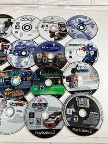 PlayStation Xbox 360 Loose Discs Video Game Lot Of 20 AS IS Untested Scratches
