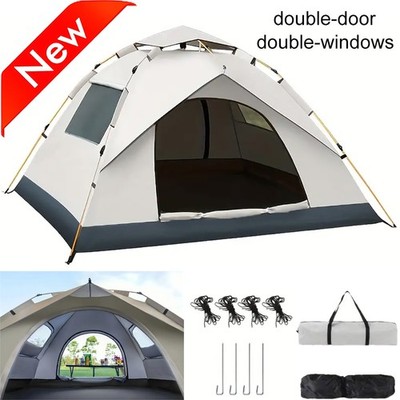 1-4 Person Automatic Camping Tent Hiking Instant Canopy Pop Up Tents Waterproof