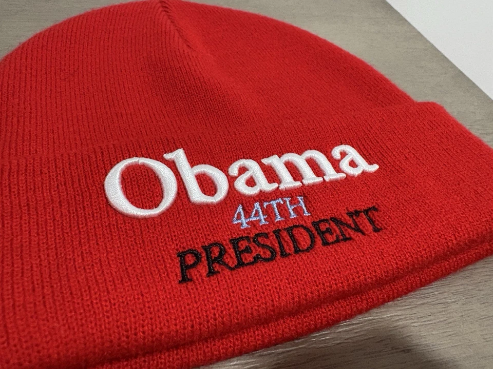 Chapéu de inverno Supreme Obama gorro vermelho tamanho único FW18 autêntico - Imagem 3 de 4