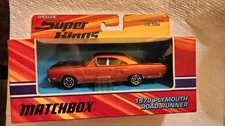 Matchbox Super kings 1:43 "1970  Plymouth Road Runner" NIB Lmtd. Edt. 20,500