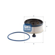 UFI 26.140.00 Kraftstofffilter für KIA HYUNDAI