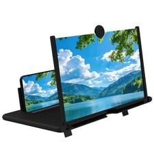 14 Inch Smartphone Screen Magnifier 3D HD Foldable Phone Stand with Adjustabl...