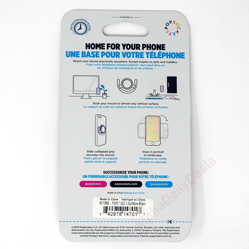 2 Pack PopSockets PopMount Multi-Surface Phone Mount Holder NEW - Image 3 of 3
