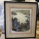 Vintage Watercolor Edgar Roth 1961  Rawley’s Pittsburgh Civil War 102 Nd