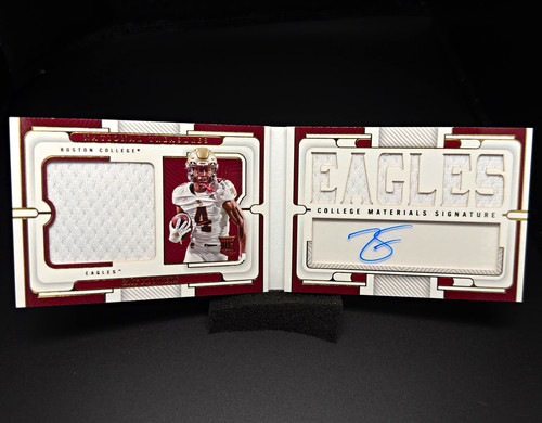 Panini 2023 National Treasures Collegiate Zay Flowers Auto Booklet /99 #CMSB-ZAF