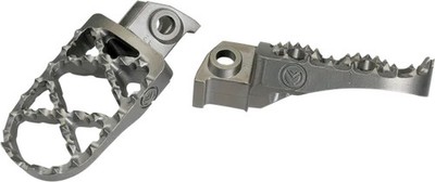 Moose Pro Serrated Foot Pegs Pair Stainless Convex Husaberg FE550E 08-13