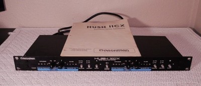 Rocktron Hush IIcx Rack Mount 2-Channel Noise Reduction System Gate with Manual