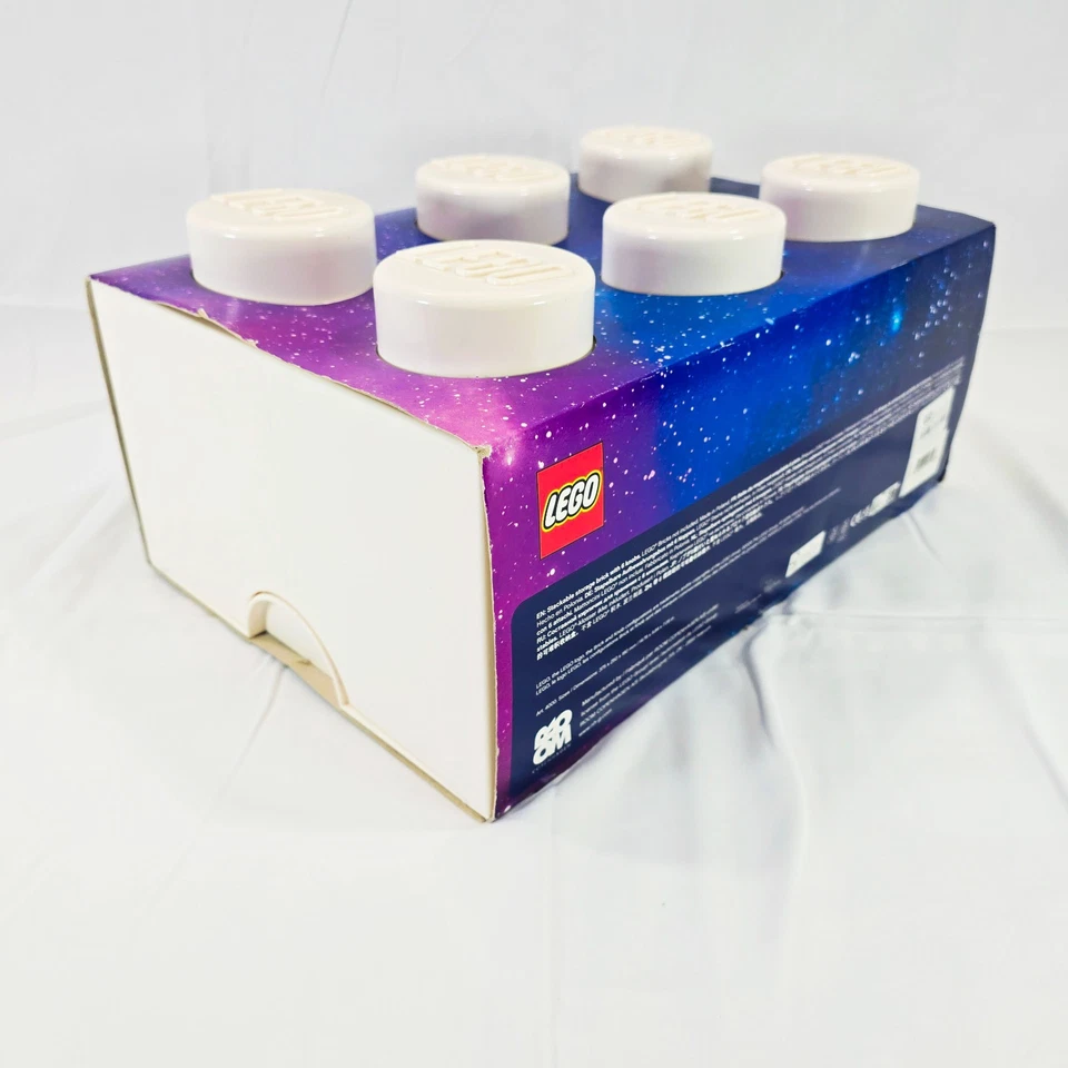 🚀 LEGO Space хранения кирпич 6-гвоздики белый - официальный штабелируемый органайзер - Изображение 4 из 4
