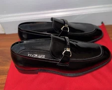 Salvatore Ferragamo Boston Men's Oxford Dress Shoe, Size 8.5 - Black