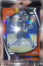 2021 Panini Absolute - Rookies D'Wayne Eskridge #118 Orange Spectrum Signatures