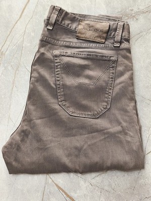 Jeckerson Modell Slim Fit Herren Jeans hellbraun Größe W32 46 italienisch