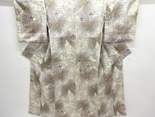 7748194: JAPANESE KIMONO / ANTIQUE KIMONO / SILK / FLOWER