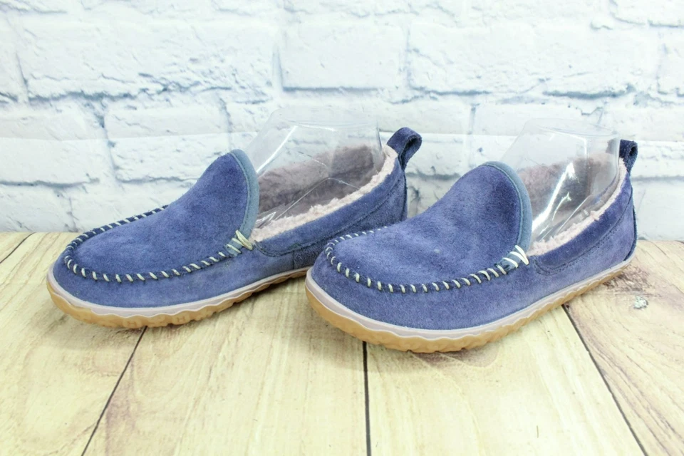 Zapatillas de mocasín de montaña forradas de lana de gamuza púrpura LL Bean para mujer talla 6 M Foto 2 de 4