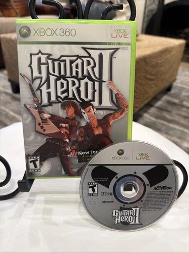 Guitar Hero II (Microsoft Xbox 360, 2007) No Manual MINT Disc! Works Ships FREE!